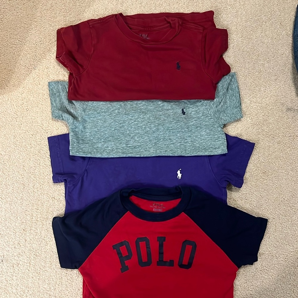 Lot of 4 Toddler Short Sleeve Polo Shirts